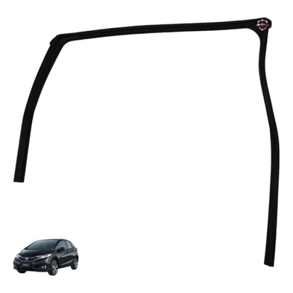 Borracha Porta Canaleta Dianteira Esquerda Honda Fit 2017 Preto