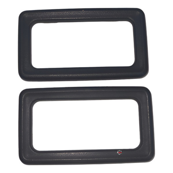 Par Acabamento Maçaneta Interna Fiat Uno Mille Fire 1.0 2007 Preto Dianteira/traseira