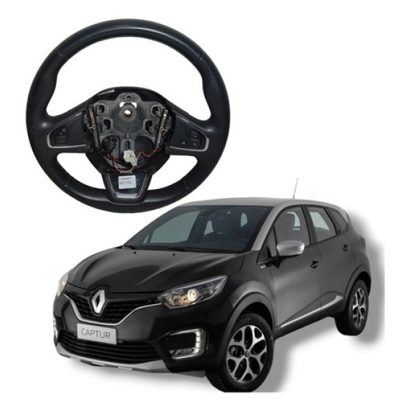 Volante Direção Comandos Renault Captur 2018 A 2021 Preto