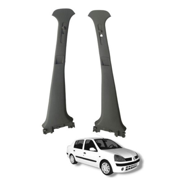 Par Moldura Coluna Central Renault Clio 2004 Esquerdo Direit