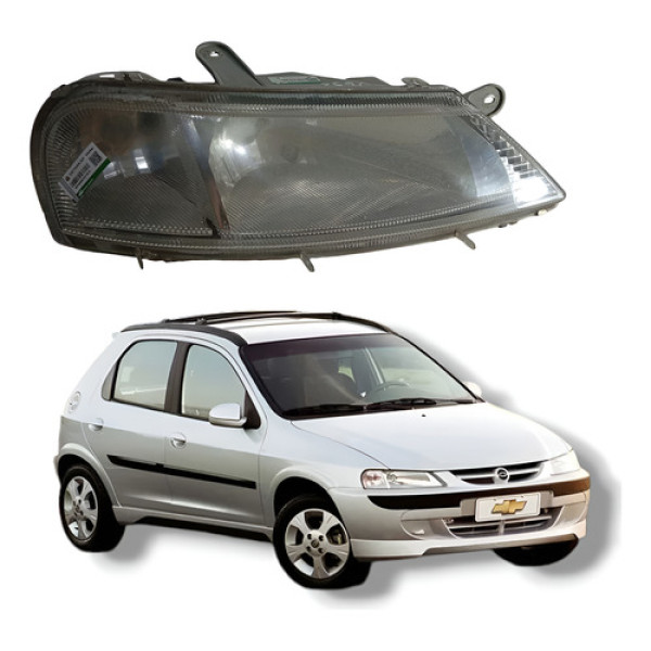 Farol Direito Chevrolet Celta 2000 Direito/passageiro