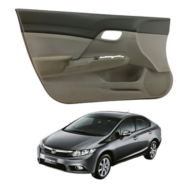 Forro Porta Dianteira Esquerda Honda Civic Lxs 12 2016 Água
