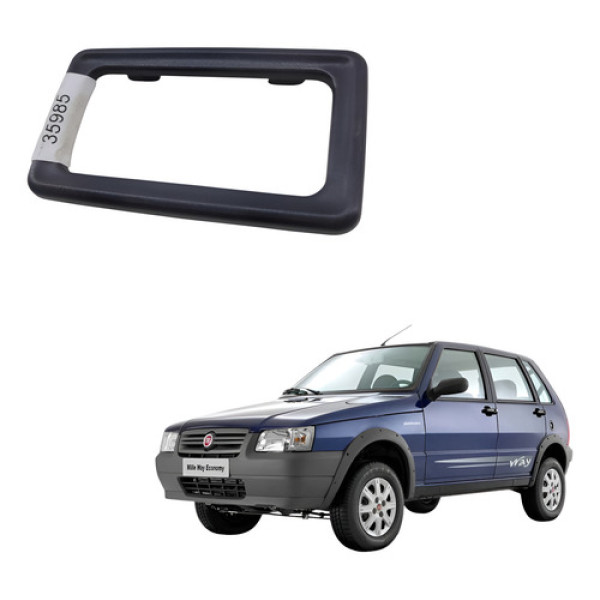 Moldura Maçaneta Interna Fiat Uno Mille 1992 2012 Preto Dianteira/traseira