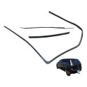 Kit Borracha Pestana Porta Traseira Le Gm Meriva 2003 2011 Preto