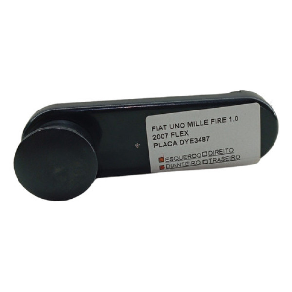 Manivela Vidro Porta Dian. Esq. Fiat Uno Mille Fire 1.0 2007 Preto