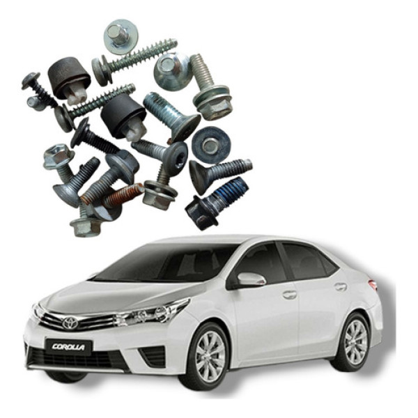 Jogo Parafuso Porta Traseira Esquerda Toyota Corolla 2016