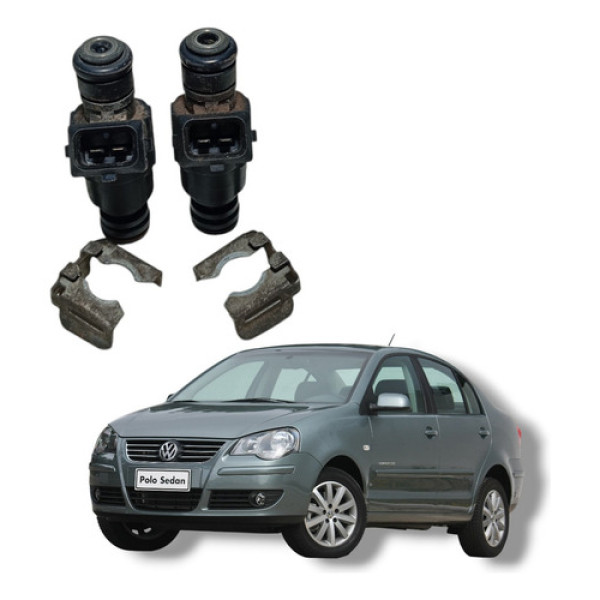 Par Bico Injetor Vw Polo Comfortline 1.6 Flex 2008 2013