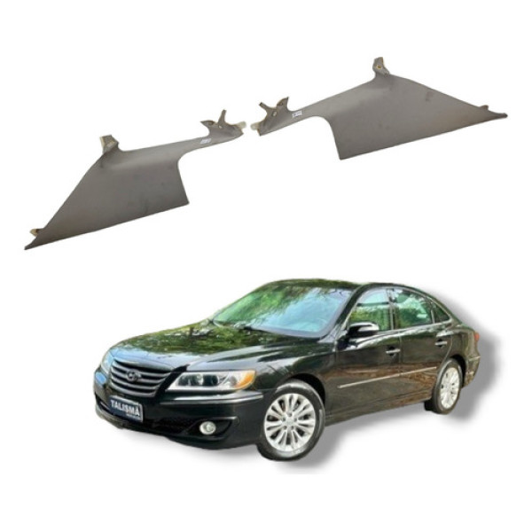 Par Acabamento Coluna Traseira Hyundai Azera 2009 A 2011 Cinza