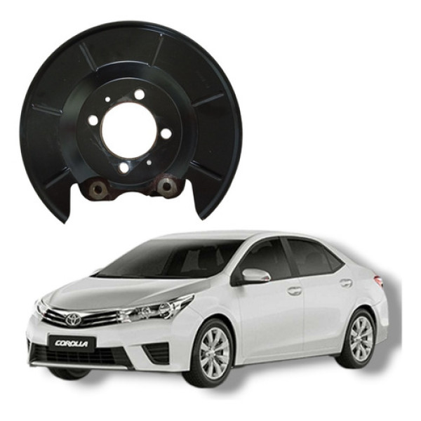 Espelho Disco Freio Traseiro Direito Toyota Corolla 2016 Preto