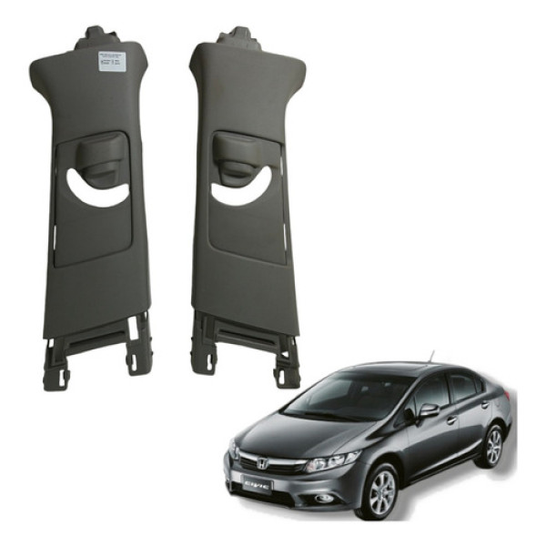 Par Acabamento Coluna Dianteira Honda Civic Lxs 2012 2016