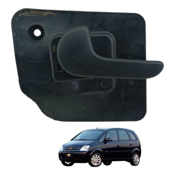 Maçaneta Interna Dianteira Esquerda Gm Meriva 2011 93385328 Preto Dianteira