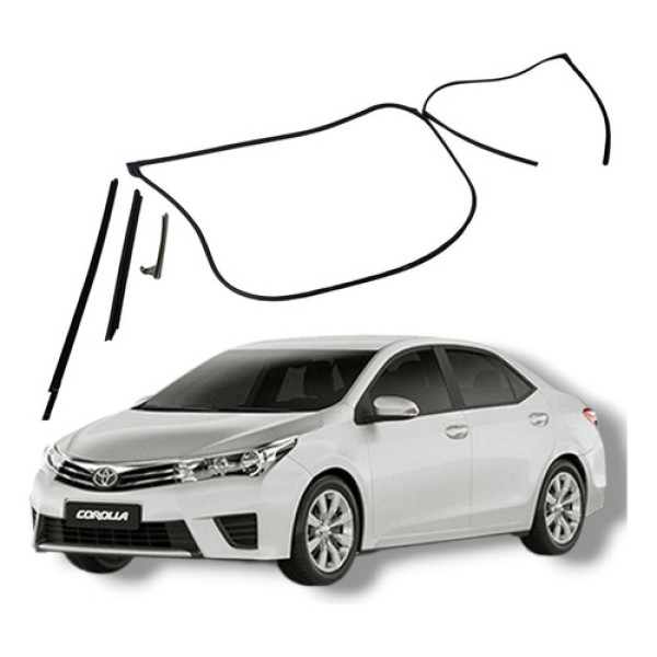 Jogo Borracha Porta Dianteira Esquerda Toyota Corolla 2016