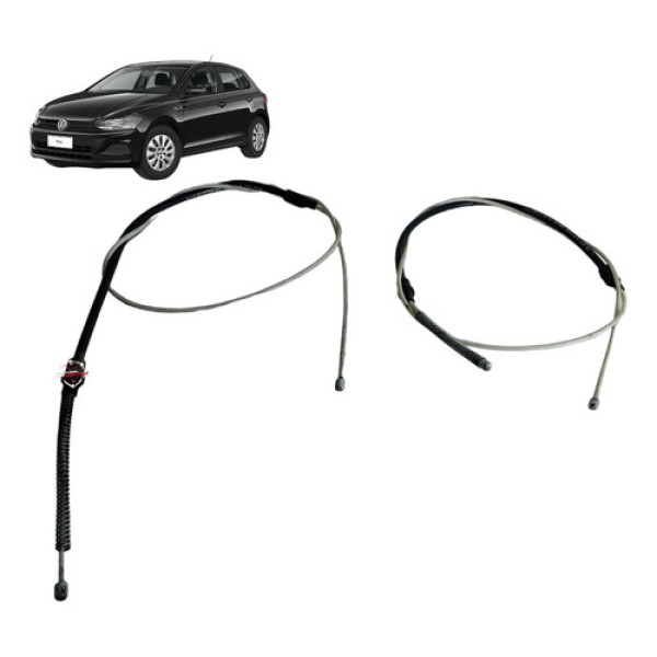 Par Cabo Freio Mao Traseiro Volkswagen Polo 2019