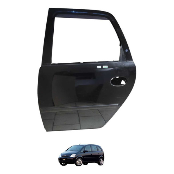 Porta Traseira Esquerda Chevrolet Meriva 2011 Traseira Esquerda Preto