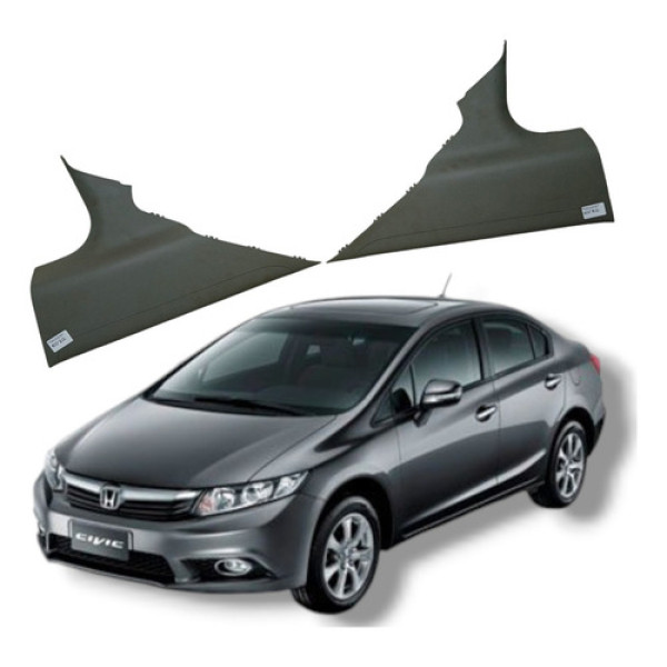 Par Acabamento Coluna Traseira Honda Civic Lxs 2012 2016