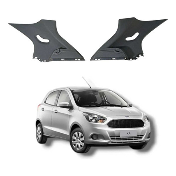 Par Acabamento Coluna Traseira Ford Ka 2017