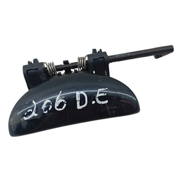 Maçaneta Externa Diant Esquerda Peugeot 206 2001 2006 Preto Dianteira