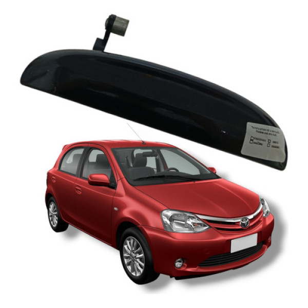Maçaneta Externa Traseira Direita Toyota Etios 2012 A 2020 Preto Traseira