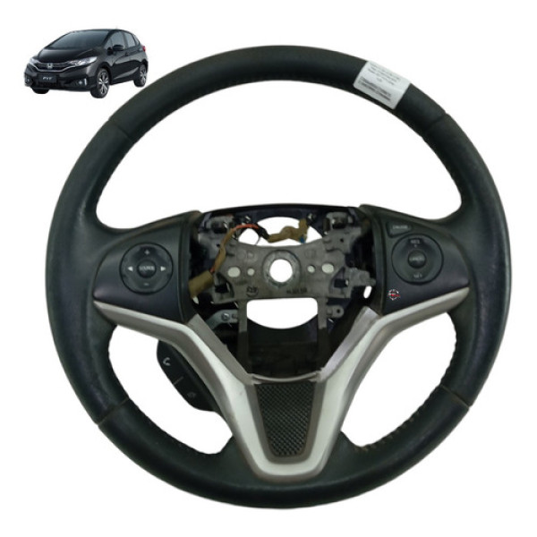 Volante Direção Honda Fit 2017 Preto