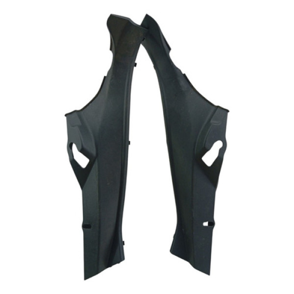 Par Moldura Soleira Traseira Renault Kwid 2017 2023 Preto