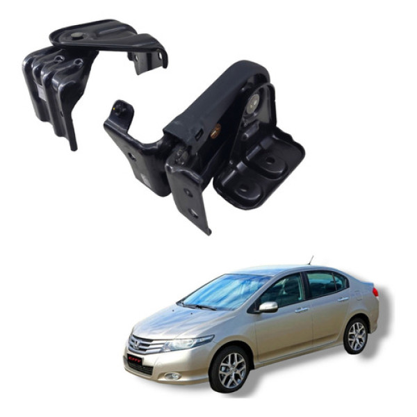 Suporte Dobradiça Banco Traseiro Honda City 2009 A 2013 Preto