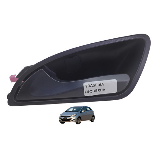 Macaneta Interna Traseira Le Hyundai Hb20 2013 Preto Traseira