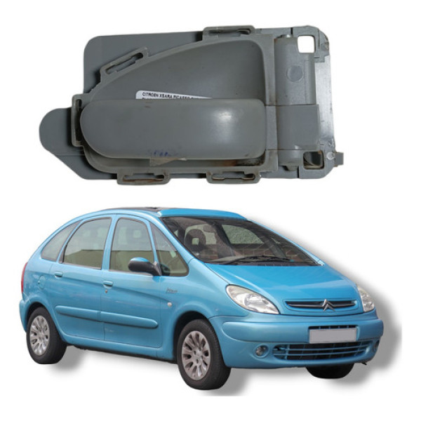 Maçaneta Interna Dianteira Direita Xsara Picasso 2004 Cinza Dianteira