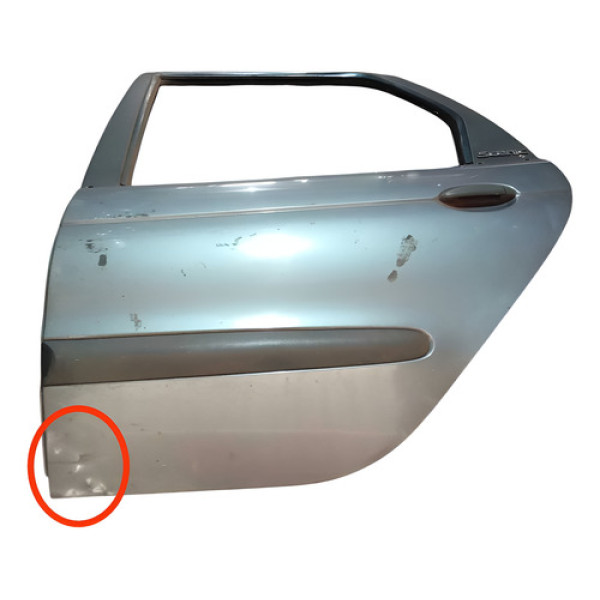Porta Traseira Lado Esquerdo Renault Scenic 1.6 2004 Traseira Esquerda Cinza