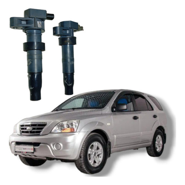 Par Bobina Ignição Kia Sorento 2006 A 2013