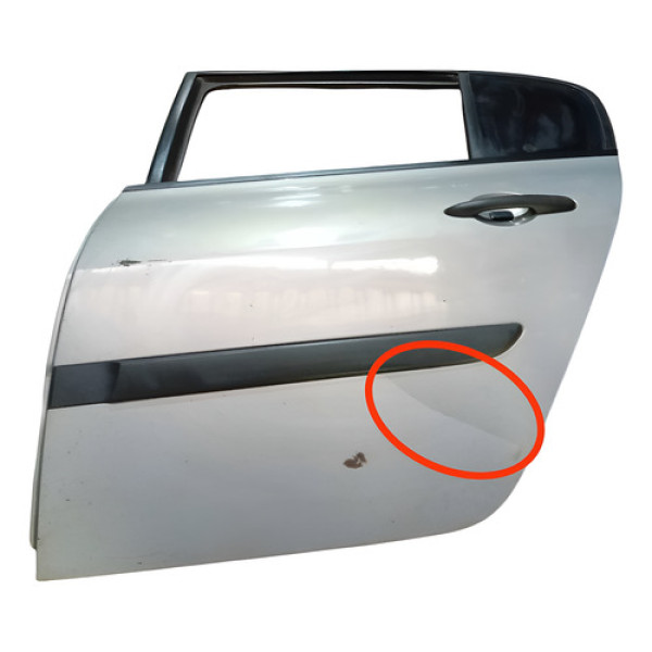 Porta Traseira Le Renault Megane 2011 Traseira Esquerda Prata