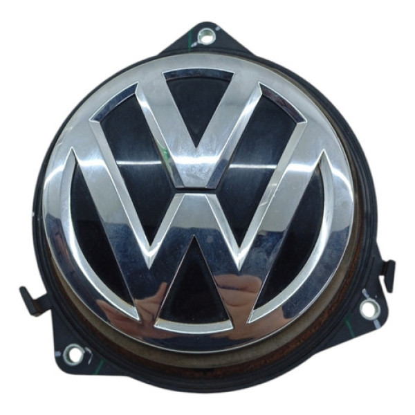Emblema Abertura Tampa Traseira Vw Golf 2014 2019 Cinza