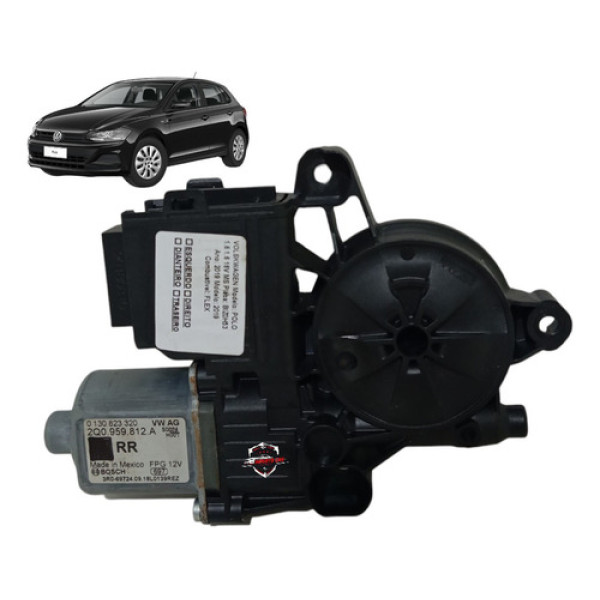 Motor Maquina Vidro Traseira Direita Volkswagen Polo 2019