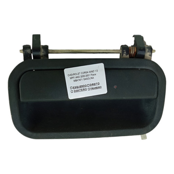 Maçaneta Externa Traseira Esquerda Chevrolet Corsa Wind 2001 Preto Traseira