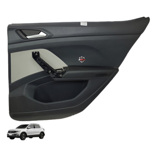 Forro Porta Traseira Direita Volkswagen T-cross 2023 Preto