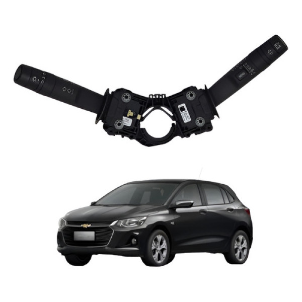 Comando Chave Seta Gm Onix Turbo 1.0 2020 2023 Preto