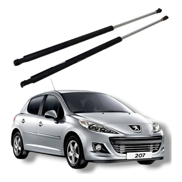 Par Amortecedor Tampa Traseira Peugeot 207 2010