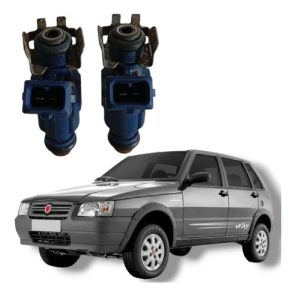 Par Bico Injetor Fiat Uno Mille Way Economy 1.0 Fire 2012