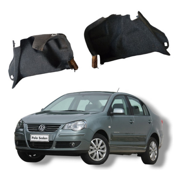 Par Forro Porta Malas Volks. Polo Sedan Comfortline 2008 13