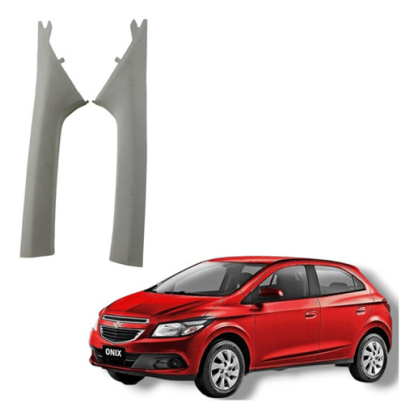 Par Acabamento Coluna Parabrisa Gm Onix Prisma 2018
