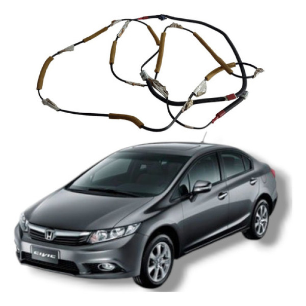 Chicote Antena Teto Honda Civic Lxs 1.8 2012 2016 Preto