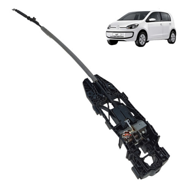 Suporte Maçaneta Dianteira Esquerda Volkswagen Up Take 2015 Preto Dianteira