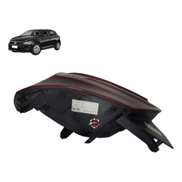 Lanterna Traseira Esquerda Volkswagen Polo Hatch 2019 Esquerdo/motorista Vermelho