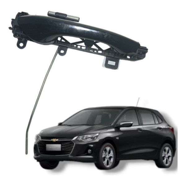 Maçaneta Externa Dianteira Direita Gm Onix Turbo 2020 2023 Preto Dianteira
