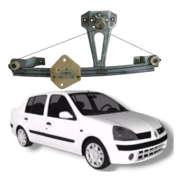 Máquina Vidro Manual Traseira Esquerda Renault Clio 2004