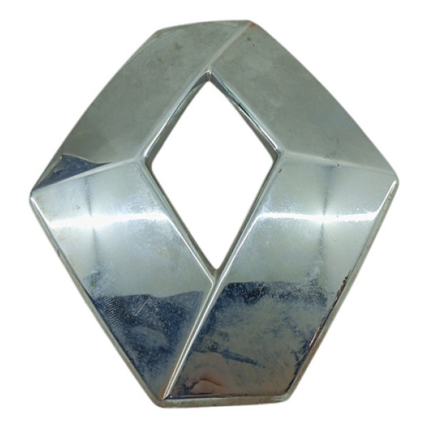 Emblema Grade Dianteira Renault Duster Oroch 2012 2020 Cinza