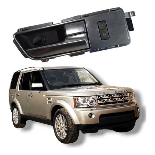 Maçaneta Interna Dianteira Direita Discovery 4 2010 A 2013 Cinza Dianteira