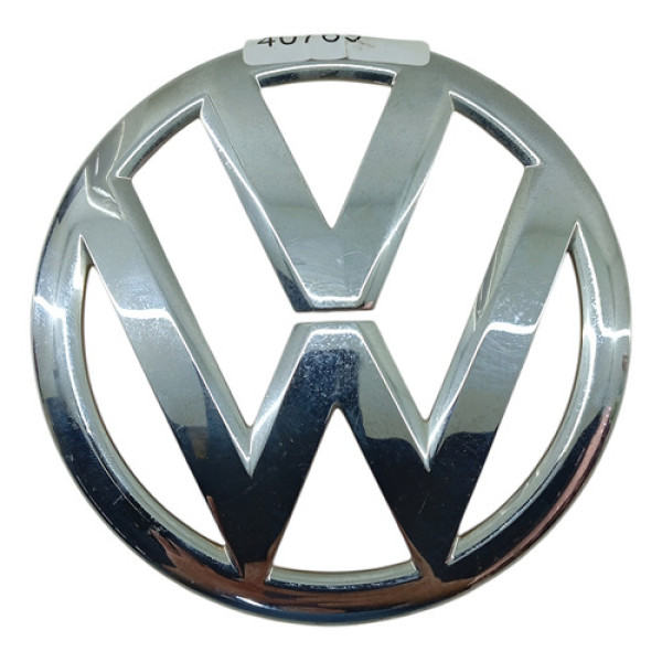 Emblema Tampa Traseira Vw Gol Voyage 2015 2023 Cinza