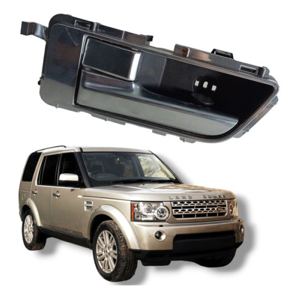 Maçaneta Interna Traseira Esquerda Discovery 4 2010 A 2013 Cinza