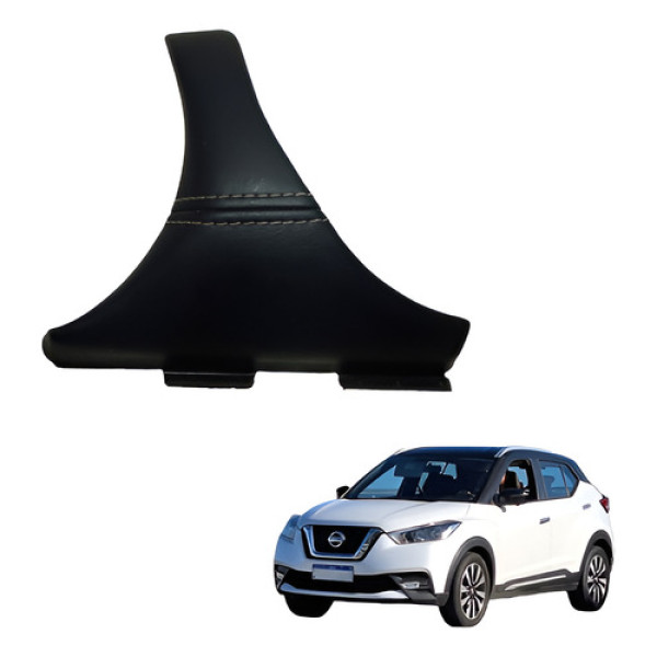 Acabamento Painel Lado Esquerdo Nissan Kicks 2017 A 2019 Preto Listras