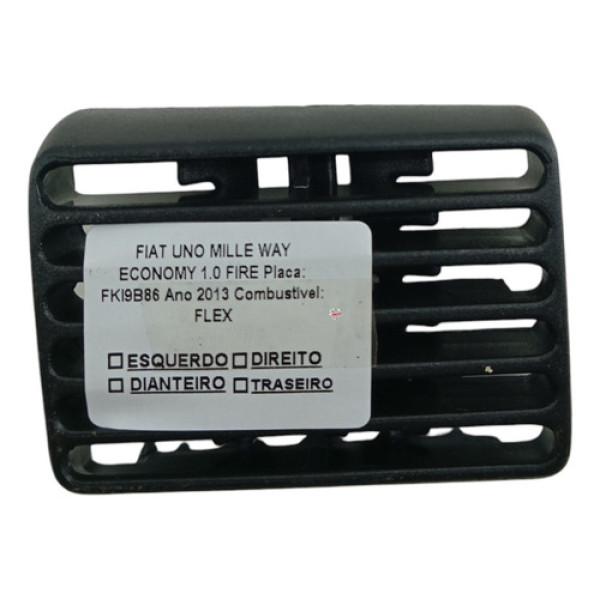 Difusor Ar Central Fiat Uno Way 2013